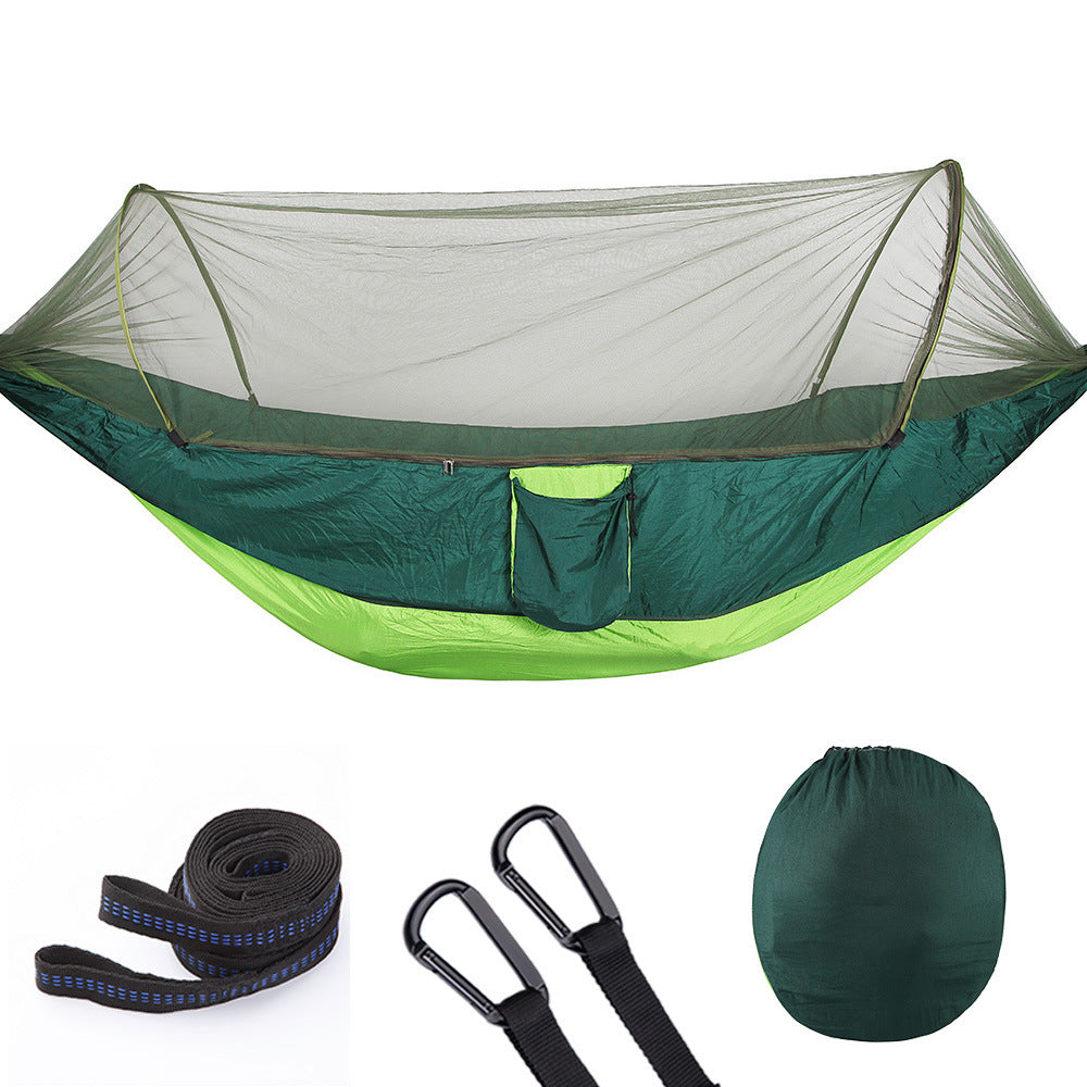 Fully Automatic Quick Opening Hammock With Mosquito Net Front Line Enterprises