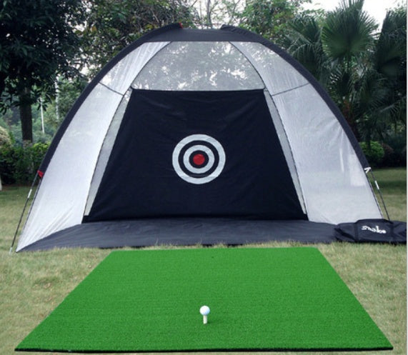 Golf Practice Net Tent Golf Hitting Cage Garden Grassland Practice Tent Golf Training Equipment Mesh Outdoor Frontline Deals