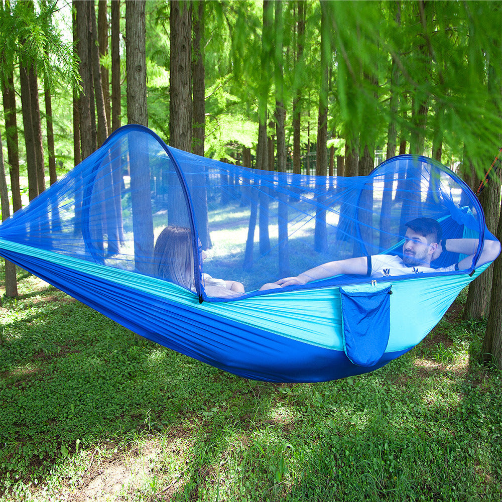 Fully Automatic Quick Opening Hammock With Mosquito Net Front Line Enterprises