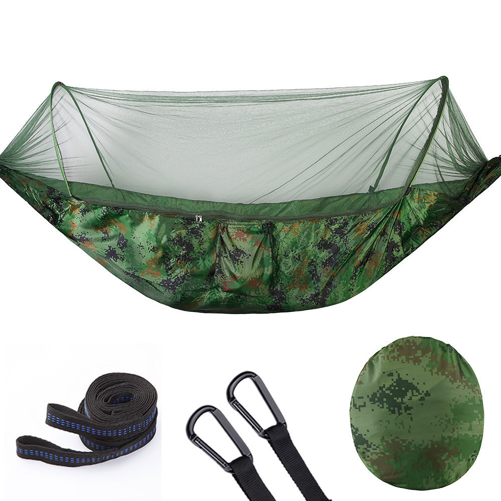 Fully Automatic Quick Opening Hammock With Mosquito Net Front Line Enterprises