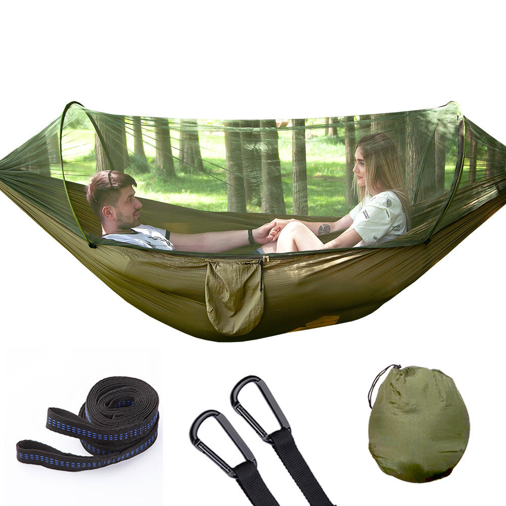 Fully Automatic Quick Opening Hammock With Mosquito Net Front Line Enterprises